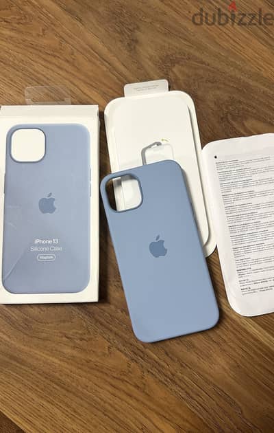 iPhone 13 Apple Original Silicone Case with MagSafe – Blue Fog