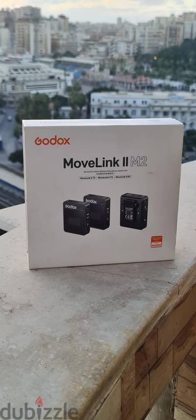 مايك احترافي للكاميرات والموبيل صوت نقي Godox movelink m2