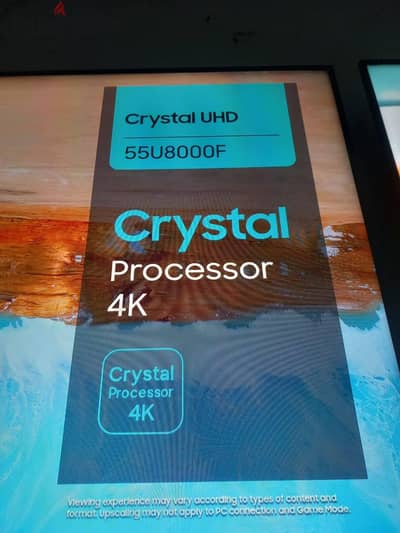 للبيع شاشة سامسونج55 بوصة اسمارت فوركي موديل U8000F الجديده