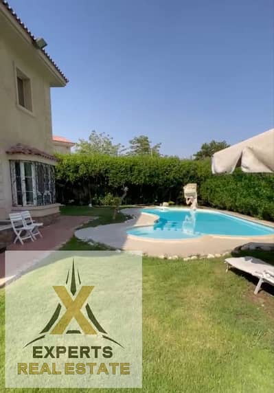 Independent villa with 400m buildings, with a swimming pool, for rent furnished in Madinaty