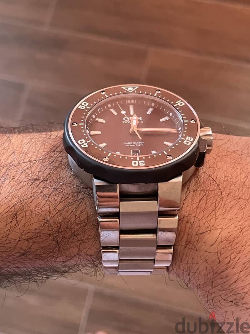 Oris titanium 49m swiss made automatic watch 3