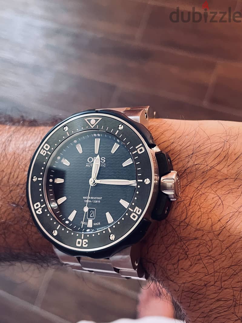 Oris titanium 49m swiss made automatic watch 6