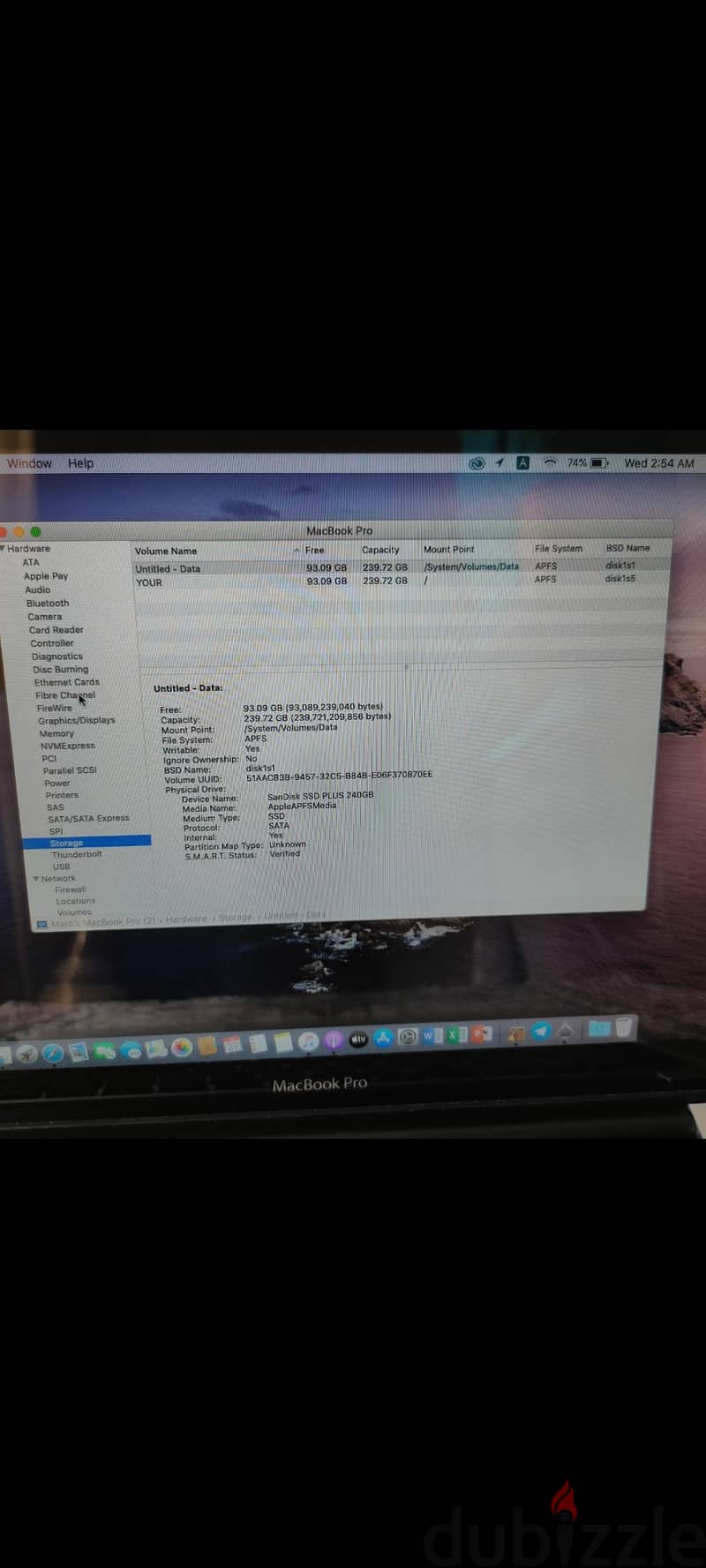MacBook pro 2012 12