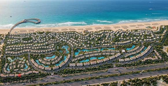 A two-bedroom chalet for sale on the coast - direct beachfront with a length of 2 km. - Monthly installments start from 46,042 EGP
