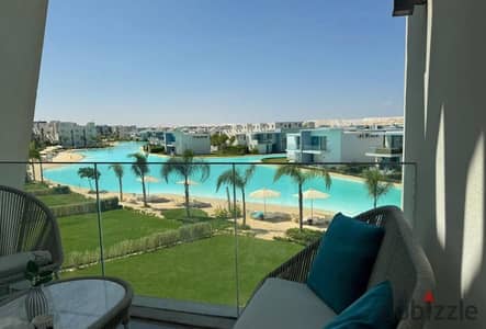 prime view chalet fully finished with ac's for sale with installments in fouka bay ras el hakma  overlooking sea