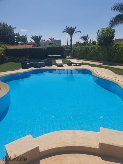 Villa with swimming pool, first row on a sandy lake, for rent in Marina 6 North Coast village