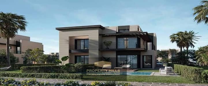 تاون هاوس برايم لوكيشن بفيو اللاند سكيب بجوار نادى الجزيرة و امام بالم هيلز