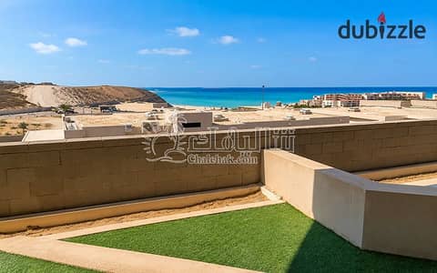 شاليه أرضي للبيع فيو بحر ولاجون مع غرفة ماستر | المونت جلالة العين السخنة