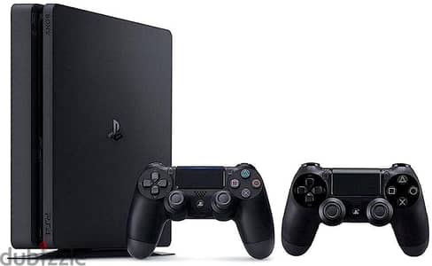 PS4 SLIM 1TB + 2 ORIGINAL CONTROLLERS + 2 GAMES + 5 CD
