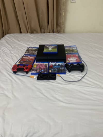 Used ps4 with games and 2 controllers,but without power cable