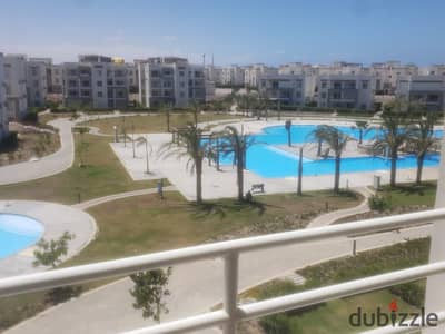 Chalet for rent in Amwaj North Coast, second floor with elevator, overlooking the lake, Amwaj North Coast Hotel Phase, Al Ahly Sabbour, Sidi Abdel Rah