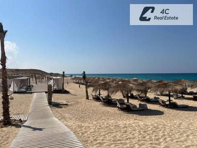 شالية بحري في قرية جايا الاهلي صابور براس الحكمة باقل مقدم واقساط برايم لوكيشن اوبن فيو Gaya Al Ahli Village Sabour in Ras El Hekma