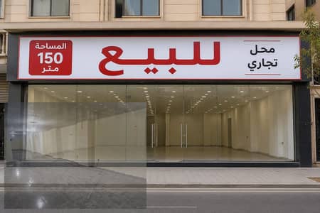 Shop for sale in Mohandessin, Shihab Street, area 150 meters, rented for investment