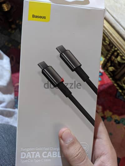 baesus tungsten gold 100 WT cable fast charging