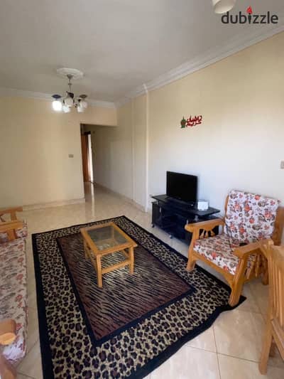 Apartment 70m for rent furnished in the third gathering, first floor, super luxurious finishing, fully furnished with electric devices, and an area with a service character.