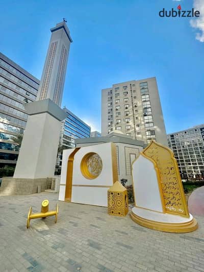 Apartment for sale in Compound One Katameya 180 meters half finish view of the largest garden in the compound