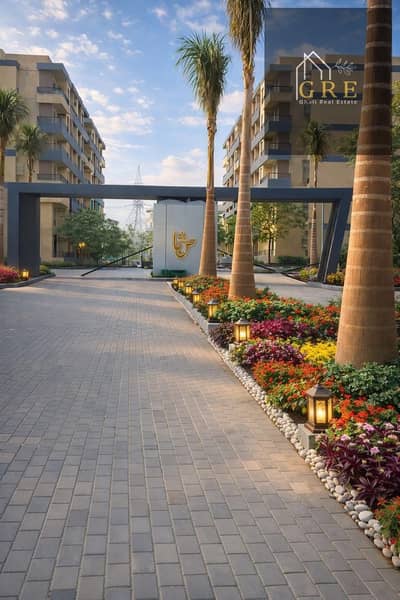 شقة لقطة للبيع 141م داخل كمبوند صبا Saba Compound بالتوسعات الشمالية على محور البوليفارد بأعلى نسبة تميز وعمارة فردية وموقع استراتيجي خطوات من البوابه