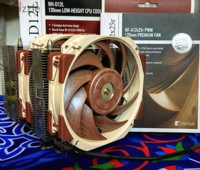 noctua D12L+ A12X25R اضافيه