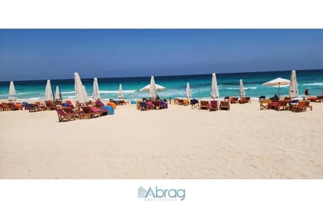A fully finished chalet looking at the sea for 5.5 million in the North Coast, Sakan and Aish Compound