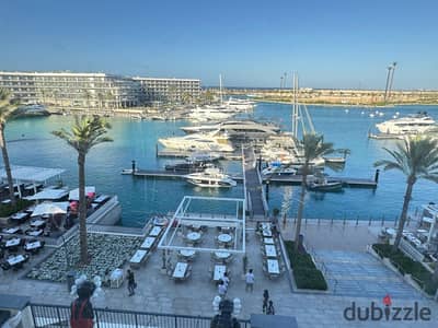 ‏شاليه مارينا مراسي يطل على المارينا على البحر دايركت فرشا نظيف بس جديد