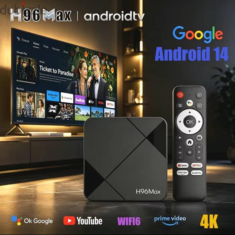 H96MAX Rockship 3518 Android 14 TV BOX 2+1( 4