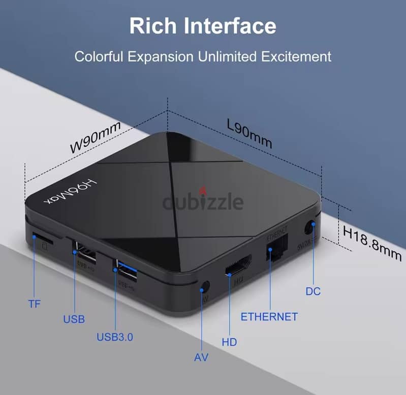 H96MAX Rockship 3518 Android 14 TV BOX 2+1( 8