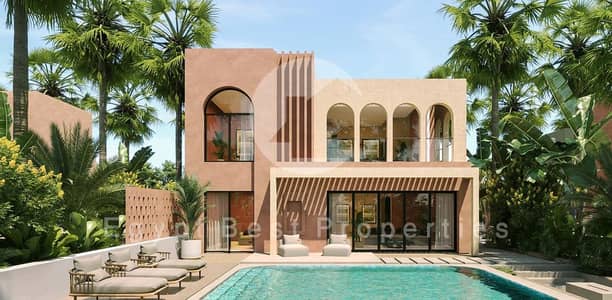 FINIAHED VILLA FOR SALE SEA VIEW WITH LONGEST INST IN OGAMI RAS AL HEKMA WITH ONLY 5% DP