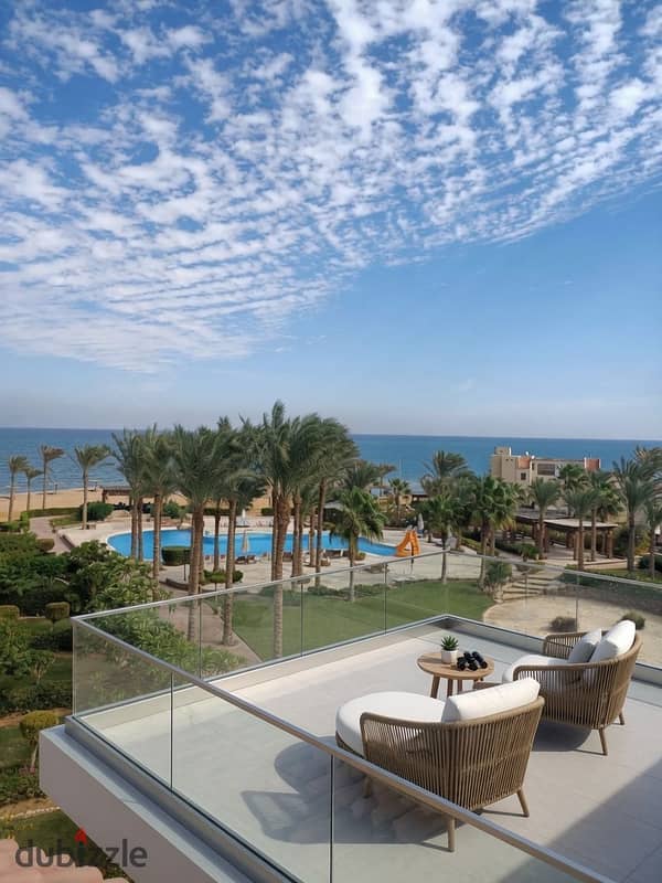 Wake Up to a Direct Sea View Every Day – 2-Bedroom Chalet with Roof for Sale in Ain Sokhna