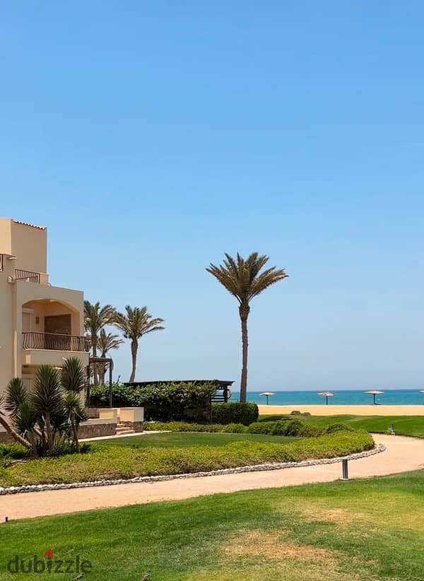 Wake Up to a Direct Sea View Every Day – 2-Bedroom Chalet with Roof for Sale in Ain Sokhna