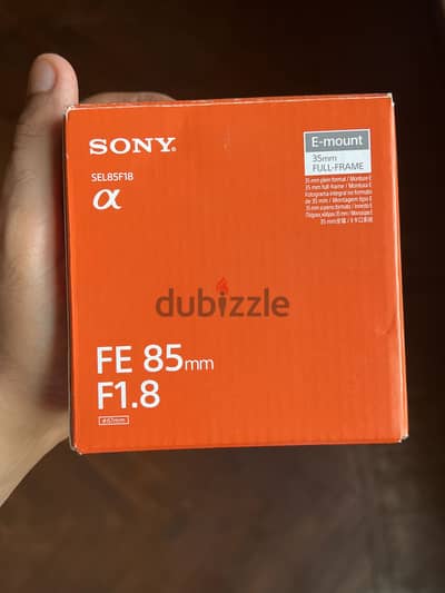 Lens Sony 85 F1.8