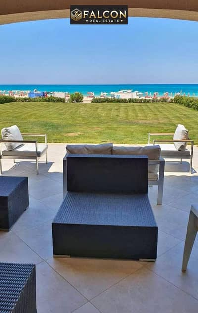 ready to move sea view finished chalet with garden for sale in lavista bay near to hacienda and ghazala and marselia and marassi and zahra north coast