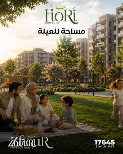 شقة بحديقة للبيع في كمبوند فيوري في قلب اكتوبر الجديدة 10% مقدم وقسط لحد 10 سنوات