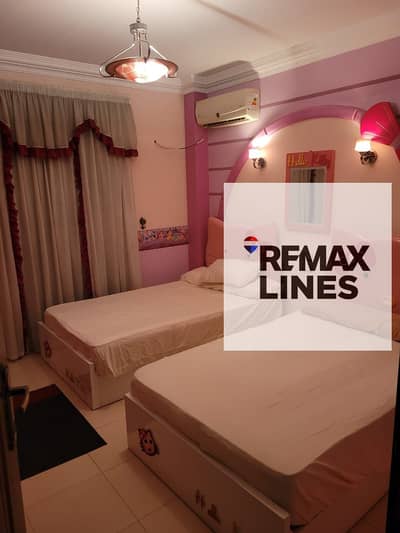 For rent in Madinty, furnished apartment 96m B7, air-conditioned and fully equipped, prime location New Cairo, ready for living