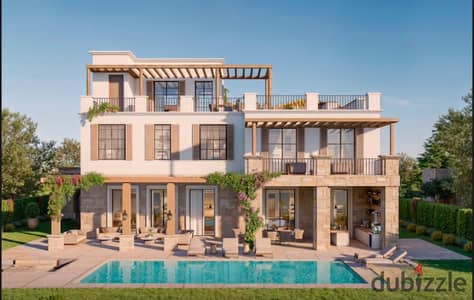 Panoramic Sea view Serviced Standalone with Private Beach and Pool - Fully Furnished - Ras EL-Hikma - Modon