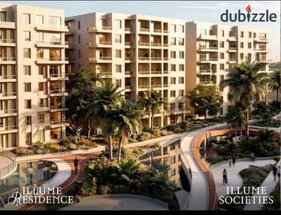 Your chance to invest now in a 58-meter studio in the heart of the Sixth Settlement with an advance of only 125 thousand, with equal installments over 9 years at illume Residence