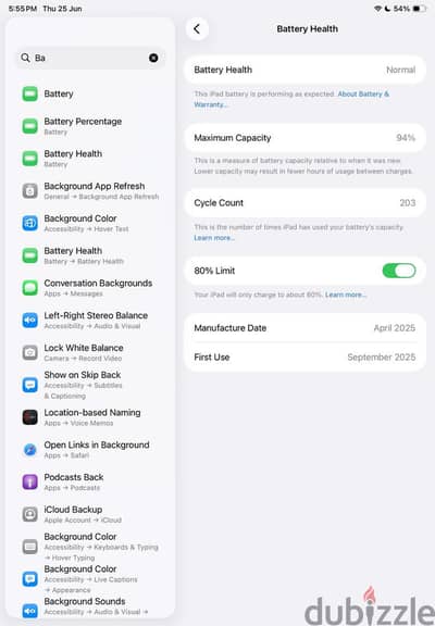 ipad air 11 inch in a perfect condition