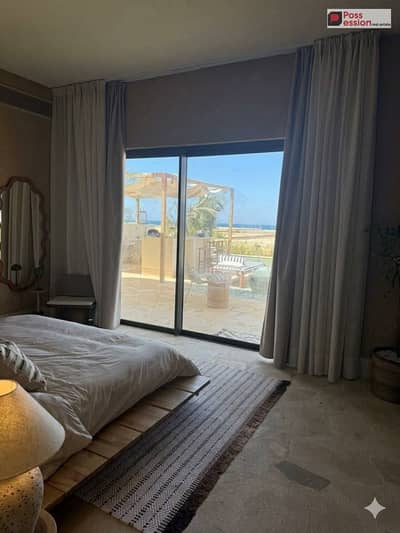 شالية 3 غرف متشطب seaview استلام سنة للبيع في كالي كوست الساحل الشمالي في راس الحكمة