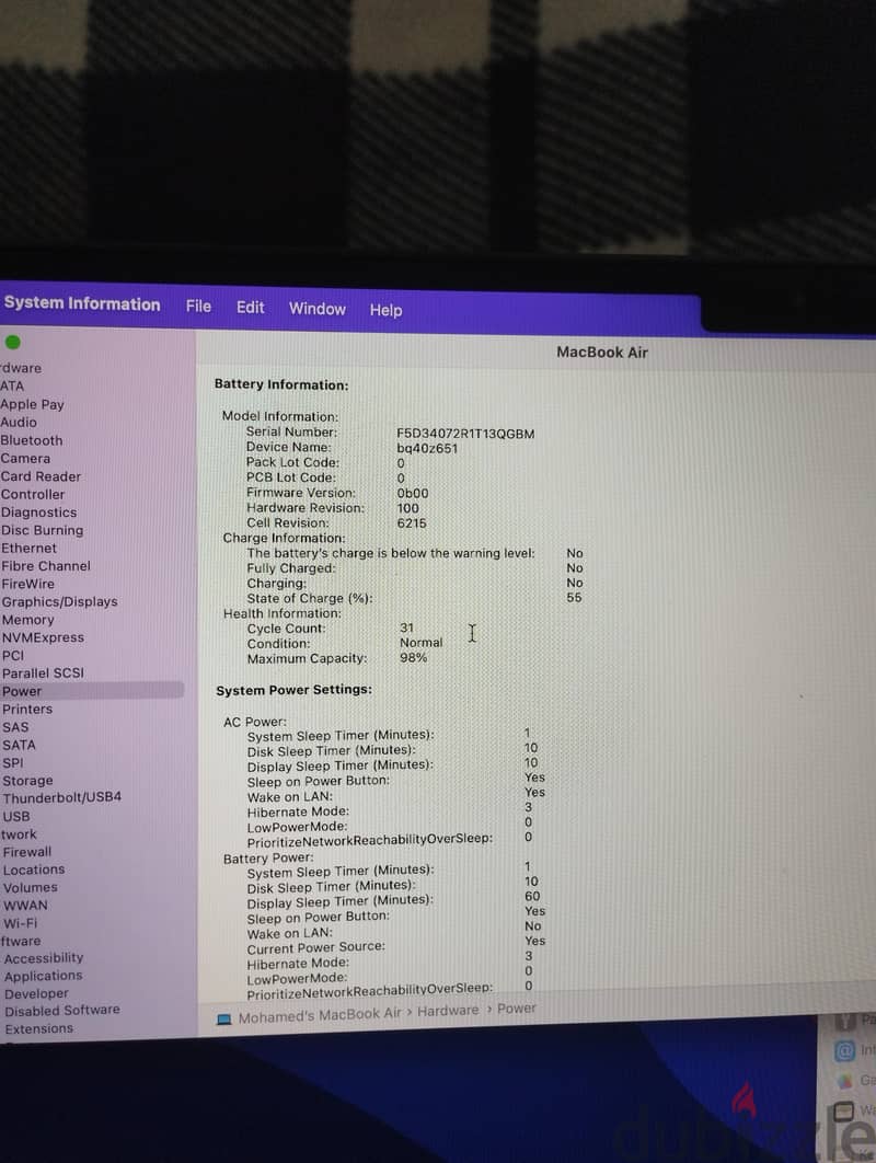 Macbook M2 air 5