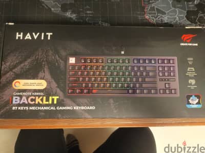 Havit Gamenote KB892L backlit TKL mechanical gaming keyboard