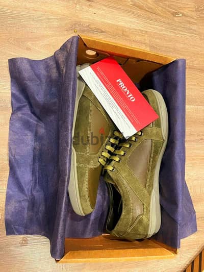 فررصةVIP لم تكراره برند ( Pronto حزاءجديد لم يستخدم بالكارتونة والكارت