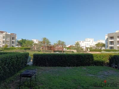 شاليه ارضى بجاردن للايجار في أمواج الساحل الشمالي Amwaj North coast