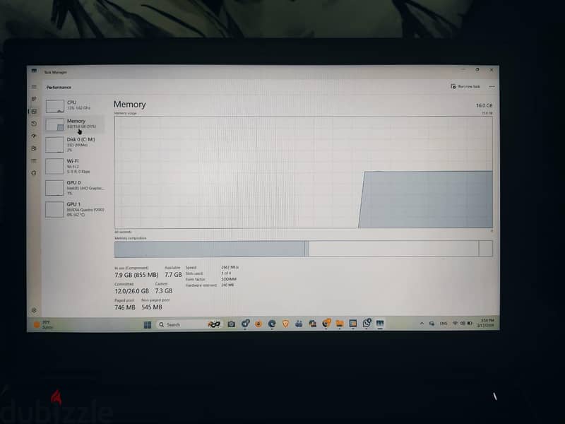 لاب توب Dell 8