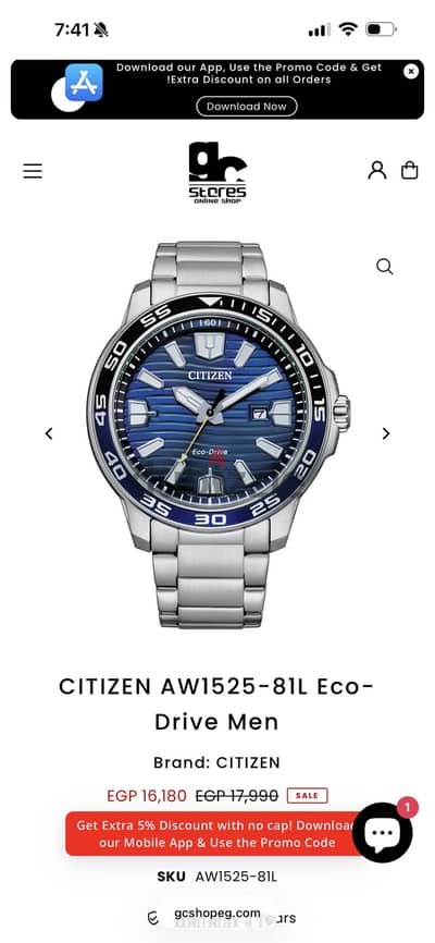 Citizen Eco-Drive New With Warranty