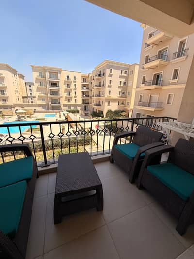 Apartment for Rent at Mivida – Boulevard, New Cairo  Unit Type: Fully Furnished Apartment in Mivida Boulevard with a direct Pool View.  BUA: 148 Sqm