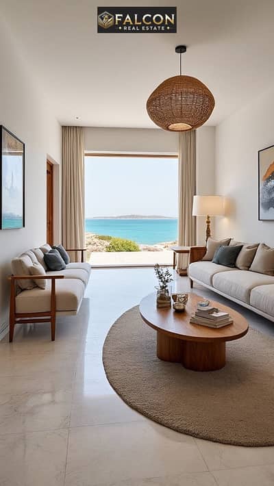 Ready To Move First Row Lagoon  Chalet 102m For Sale In June Sodic North Coast Ras ElHikma Next To Direction White - Cali Coast