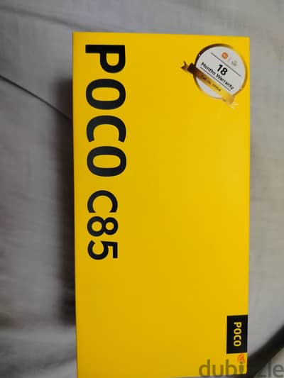 Xiaomi Poco C85 تم شرائه من اقل من يوم ومعاه ضمان سنة ونصف وتأمين سنة