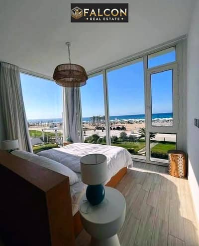 35% Discount ,Sea at your chalet door, fully finished, big discount, Koun Ras El Hekma North Coast, top location, ready to move now best deal today