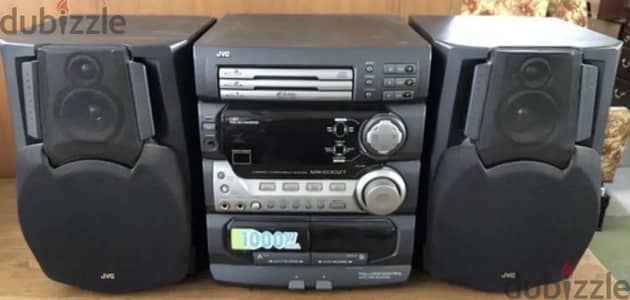 JVC MX-D302T Compact Component Home Audio System - 1000W