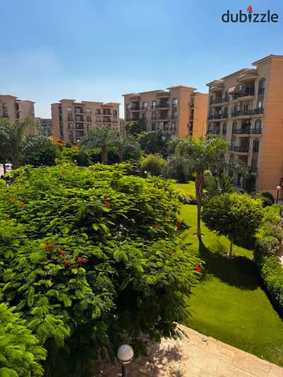 Apartment for rent in Al Rehab 2, 131 sq m | 3 rooms, second floor, overlooking a garden, next to Avenue Mall and Gate 24, finished by the company, prime location, ready to move in