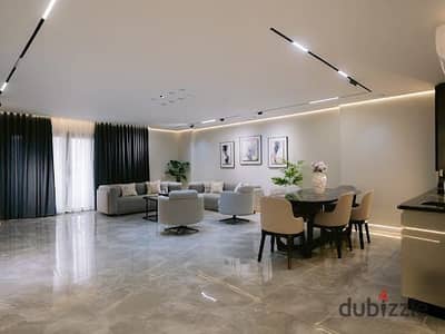 Fully furnished hotel apartment, hotel finishing, for rent, first occupancy, available for daily and monthly rental for families seeking upscale and distinguished living.